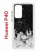 Чехол-накладка Huawei P40 (583862) Kruche PRINT Разводы краски