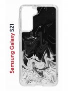 Чехол-накладка Samsung Galaxy S21 (594685) Kruche PRINT Разводы краски