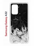 Чехол-накладка Samsung Galaxy A32 4G (598888) Kruche PRINT Разводы краски