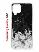 Чехол-накладка Samsung Galaxy A12 (608589) Kruche PRINT Разводы краски