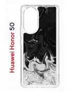 Чехол-накладка Huawei Honor 50 (610635) Kruche PRINT Разводы краски