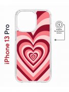 Чехол-накладка Apple iPhone 13 Pro (610631) Kruche PRINT Сердце