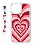 Чехол-накладка iPhone 13 mini Kruche Print Сердце
