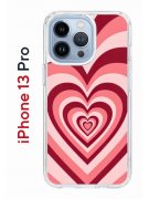 Чехол-накладка Apple iPhone 13 Pro (606543) Kruche PRINT Сердце