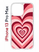 Чехол-накладка iPhone 13 Pro Max Kruche Print Сердце