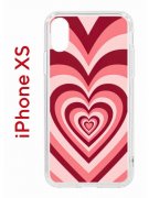 Чехол-накладка iPhone X/XS Kruche Print Сердце