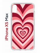 Чехол-накладка iPhone XS Max Kruche Print Сердце