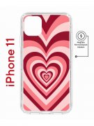 Чехол-накладка iPhone 11 Kruche Magnet Print Сердце