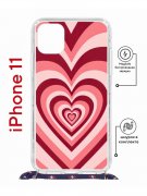 Чехол-накладка Apple iPhone 11 (598920) Kruche PRINT Сердце