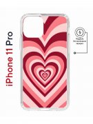 Чехол-накладка Apple iPhone 11 Pro (598891) Kruche PRINT Сердце