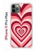 Чехол-накладка iPhone 11 Pro Max Kruche Print Сердце