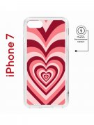 Чехол-накладка Apple iPhone 7 (598896) Kruche PRINT Сердце