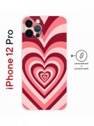 Чехол-накладка Apple iPhone 12 Pro (610612) Kruche PRINT Сердце