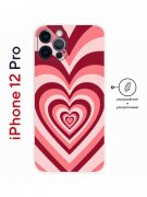 Чехол-накладка Apple iPhone 12 Pro (610612) Kruche PRINT Сердце