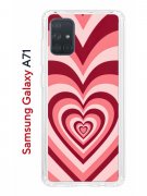 Чехол-накладка Samsung Galaxy A71 (582679) Kruche PRINT Сердце