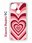 Чехол-накладка Xiaomi Redmi 9C Kruche Print Сердце