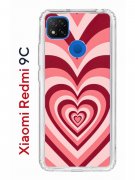 Чехол-накладка Xiaomi Redmi 9C Kruche Print Сердце