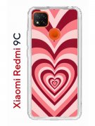 Чехол-накладка Xiaomi Redmi 9C Kruche Print Сердце