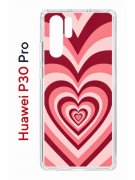 Чехол-накладка Huawei P30 Pro (580674) Kruche PRINT Сердце
