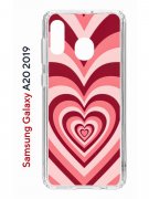Чехол-накладка Samsung Galaxy A20 2019 (580663) Kruche PRINT Сердце