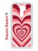 Чехол-накладка Xiaomi Redmi 9 Kruche Print Сердце