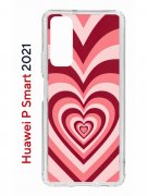 Чехол-накладка Huawei P Smart 2021 (594564) Kruche PRINT Сердце