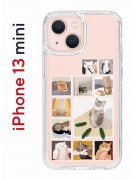 Чехол-накладка iPhone 13 mini Kruche Print Коты-Мемы