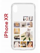 Чехол-накладка Apple iPhone XR (580656) Kruche PRINT Коты-Мемы