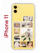 Чехол-накладка Apple iPhone 11 (580676) Kruche PRINT Коты-Мемы