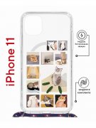 Чехол-накладка iPhone 11 Kruche Magrope Print Коты-Мемы