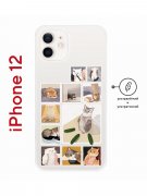 Чехол-накладка iPhone 12 (610568) Kruche Print Коты-Мемы