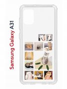 Чехол-накладка Samsung Galaxy A31 Kruche Print Коты-Мемы