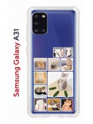 Чехол-накладка Samsung Galaxy A31 Kruche Print Коты-Мемы