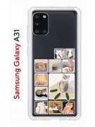 Чехол-накладка Samsung Galaxy A31 Kruche Print Коты-Мемы