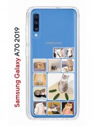 Чехол-накладка Samsung Galaxy A70 2019 (580673) Kruche PRINT Коты-Мемы
