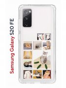 Чехол-накладка Samsung Galaxy S20 FE Kruche Print Коты-Мемы