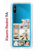 Чехол-накладка Xiaomi Redmi 9A Kruche Print Коты-Мемы