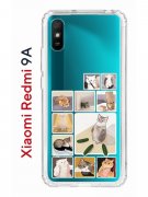 Чехол-накладка Xiaomi Redmi 9A Kruche Print Коты-Мемы