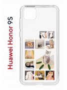 Чехол-накладка Huawei Honor 9S/Huawei Y5p Kruche Print Коты-Мемы