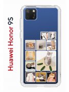 Чехол-накладка Huawei Honor 9S/Huawei Y5p Kruche Print Коты-Мемы