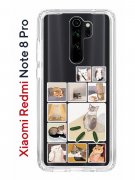 Чехол-накладка Xiaomi Redmi Note 8 Pro (585138) Kruche PRINT Коты-Мемы