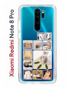 Чехол-накладка Xiaomi Redmi Note 8 Pro (585138) Kruche PRINT Коты-Мемы