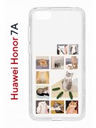 Чехол-накладка Huawei Honor 7A (582681) Kruche PRINT Коты-Мемы