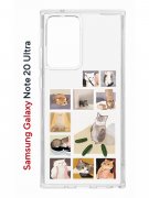 Чехол-накладка Samsung Galaxy Note 20 Ultra Kruche Print Коты-Мемы