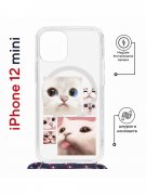 Чехол-накладка iPhone 12 mini Kruche Magrope Print Коты