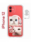 Чехол-накладка Apple iPhone 12  (598886) Kruche PRINT Коты