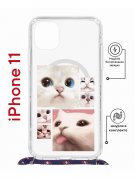 Чехол-накладка Apple iPhone 11 (598920) Kruche PRINT Коты