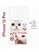 Чехол-накладка Apple iPhone 12 Pro (610612) Kruche PRINT Коты