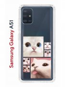 Чехол-накладка Samsung Galaxy A51 Kruche Print Коты