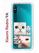 Чехол-накладка Xiaomi Redmi 9A (588935) Kruche PRINT Коты